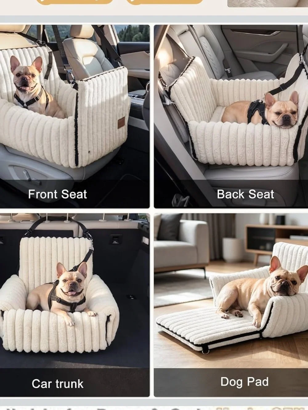 MixJoy 6-in-1 Dog Car Seat for Small/Medium Dogs up to 25 lbs. New